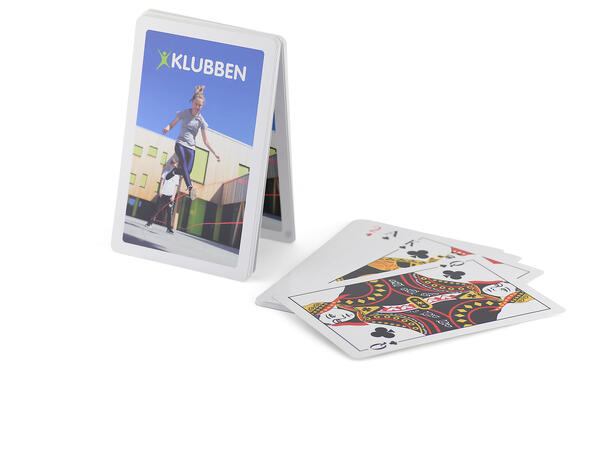 Kortstokk Stor til lek og spill 19,6 cm | kan også brukes utendørs 