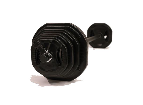 Bodypumpsett Vektsett 20 kg Vektstang 140 cm | Vektskiver | Fjærlås 