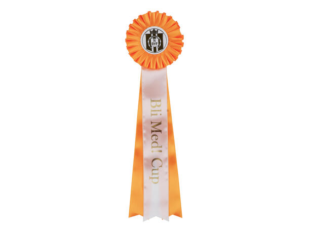 Rosett Bli Med! Cup Oransje