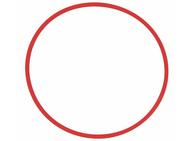 Rokkering Hula Hoop 65 cm Rød Ekstra solid rokkering uten skjøt 