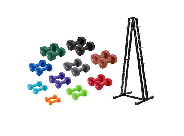 Sport-Thieme Vinyl Manual sett 1-10 kg med stativ 