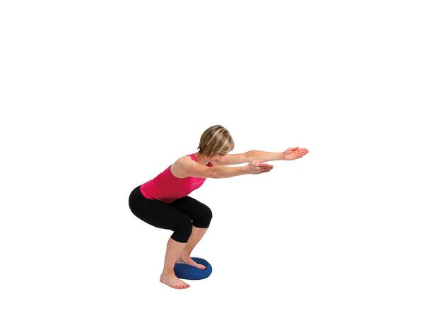 Balansepute Togu Dynair Senso 33 cm Blå | Balansepute med nupper 