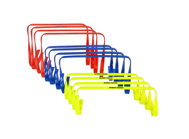 Hekk | Mini treningshekker 12 stk. 4x 15 cm | 4x 23 cm | 4x 30 cm 