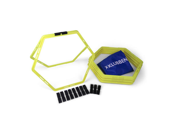 Hexa Ring System Sett med 12 ringer og koblinger 