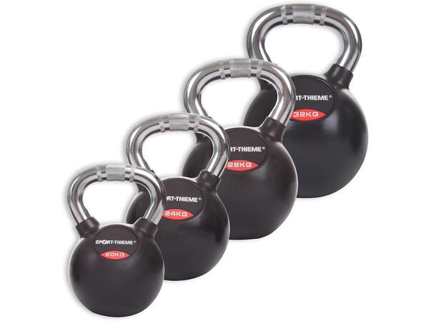 Kettlebells Gummiert Riflet Grep 4 stk | 20 til 32 kg 