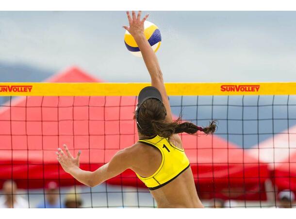 Sandvolleyball-sett SunVolley Plus+ Nett 9,5 m | Stolper | Banemarkering+ 