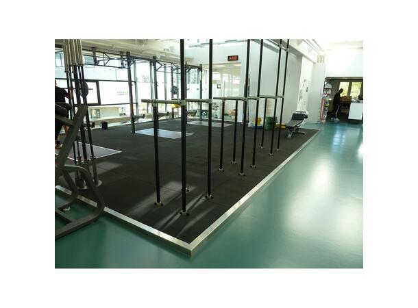Quad gummi Gulvflis C1 Gulv | 1000 x 1000 x 43 mm 