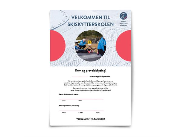 Kom og prøv skiskyting A3 plakat Kun til arrangører