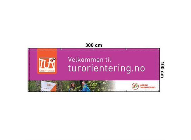 Turorientering, banner Lilla Lilla | 3 x 1 meter
