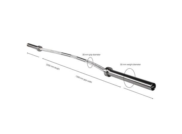 Vektstang Olympisk Bøyd Max 400 kg | 220 cm | 20 kg 