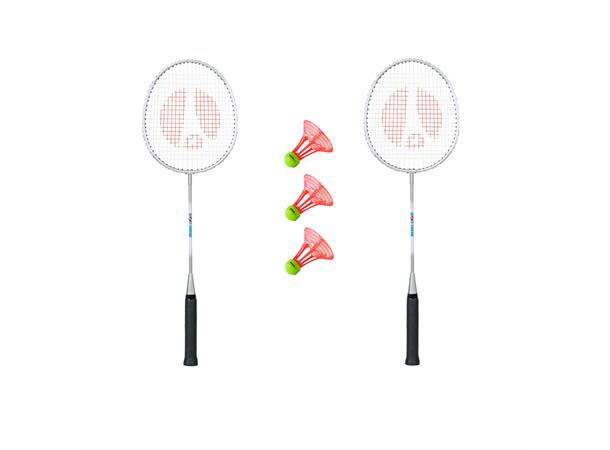 Badmintonsett Fritid Utendørs 2 racketer & 3 badmintonballer