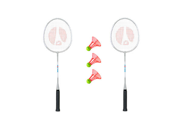 Badmintonsett Fritid Utendørs 2 racketer & 3 badmintonballer 