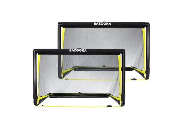 BazookaGoal XL | 150X90 cm |  2 stk 3v3 Fotballmål - Sammenleggbart minimål 