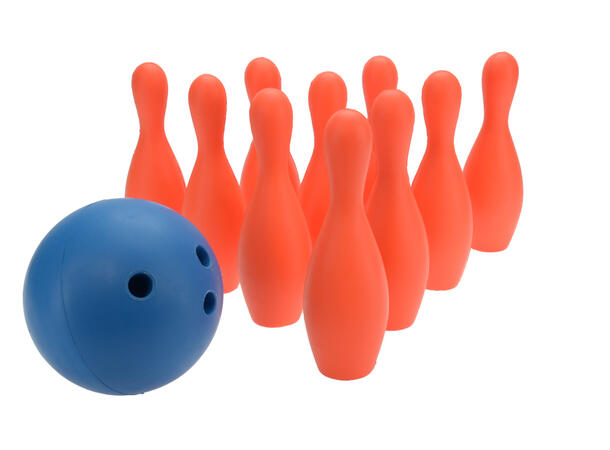 Bowlingsett i skum 30 cm bowlingkjegler og bowlingkule 