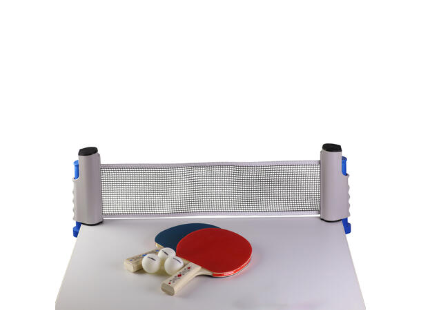 Bordtennissett Klubben Med racketer, baller, nett og bag 