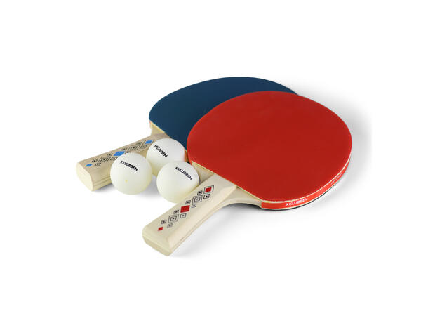 Bordtennissett Klubben Med racketer, baller, nett og bag 