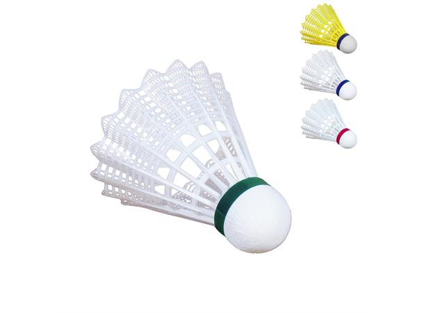 Badmintonball Shuttle 1000 - 6 stk Til skolespill og trening i badminton