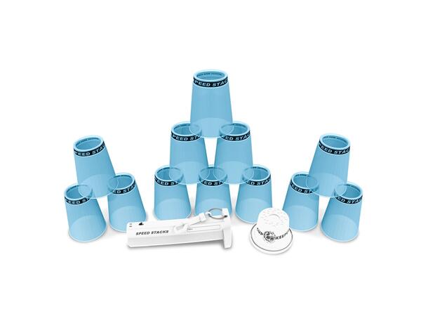 Speed Stacks Pro Sett PS2X Kopper med holder - Light Blue 