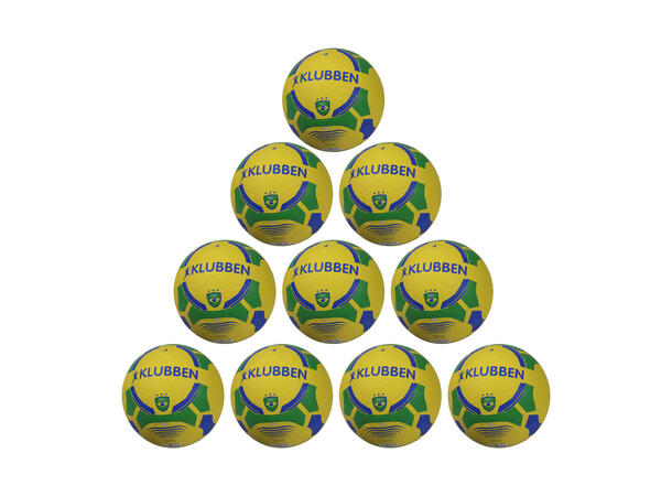 Fotball Klubben Brasil str 4 (10) 10 stk | Fritid | Asfalt og grus 