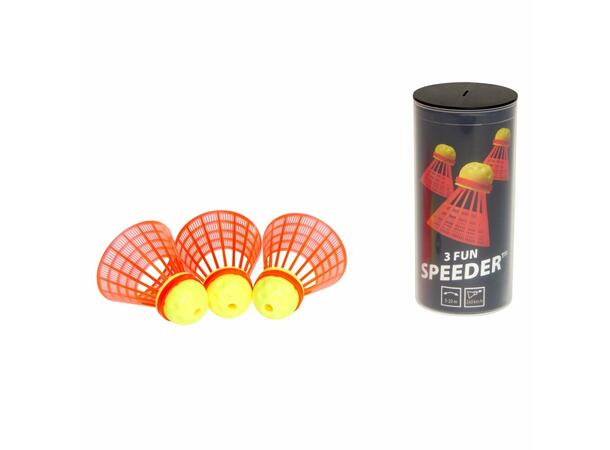 Speedminton Speeder Fun (3) 3 baller til nybegynnere i Crossminton 