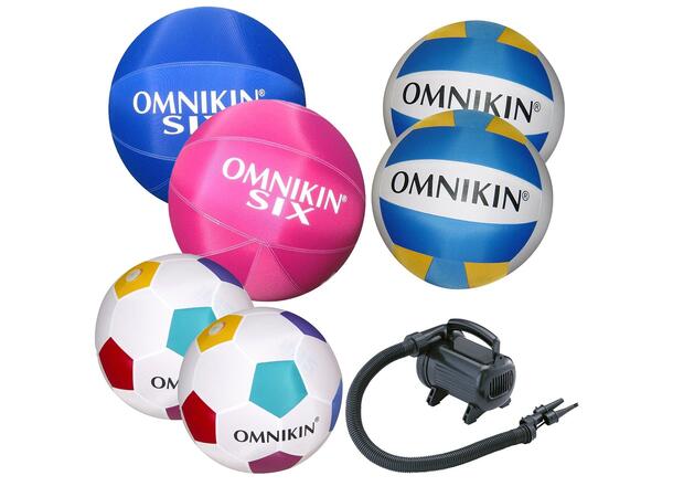 Omnikin® Super Pakke 6 baller og pumpe 