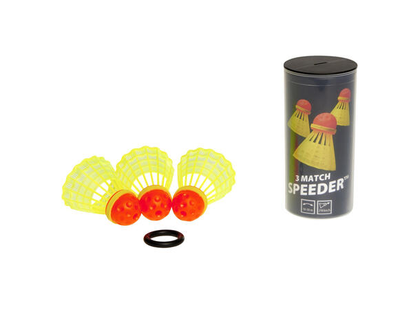 Speedminton Speeder Match (3) 3 matchballer til Crossminton 