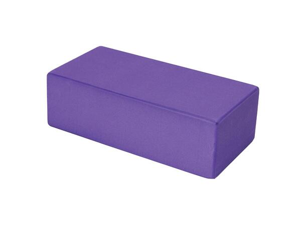 Yogablokk i EVA skum 220 x 110 x 70 mm | Lilla 