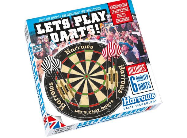 Dart Harrows Lets Play Darts Tradisjonelt dartskive med 6 piler 