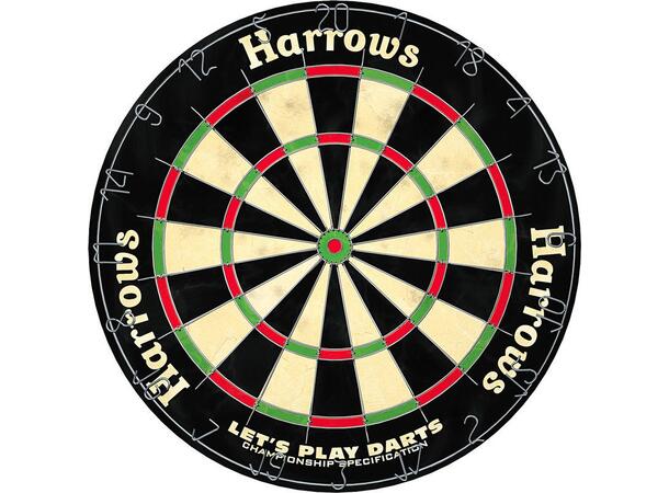 Dart Harrows Lets Play Darts Tradisjonelt dartskive med 6 piler 