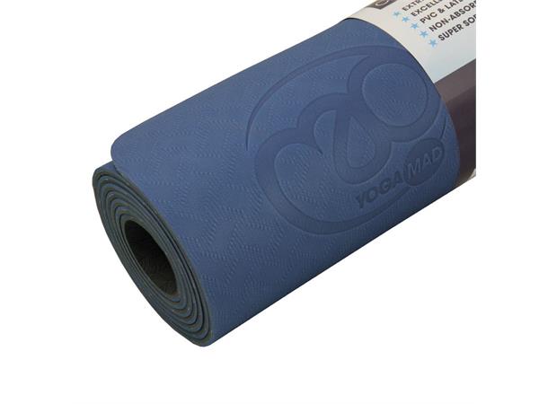 Evolution yogamatte 183 x 61 x 0,4 cm | Blå