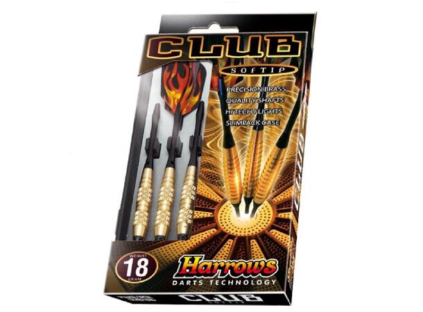 Dartpiler Harrows Club Softtip (3) 18 gram | til elektronisk dart 