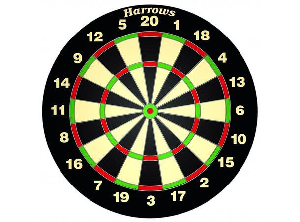 Dart Harrows World Champion Family Tradisjonell dartskive med 6 piler 