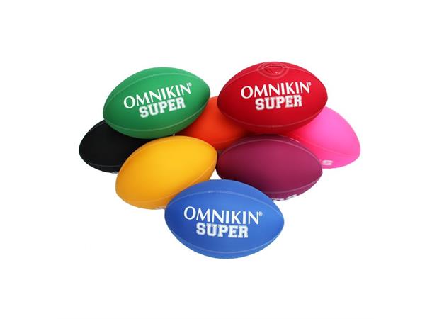 Rugby Omnikin® Super 1 stk. Stor rugbyball i ass. farger
