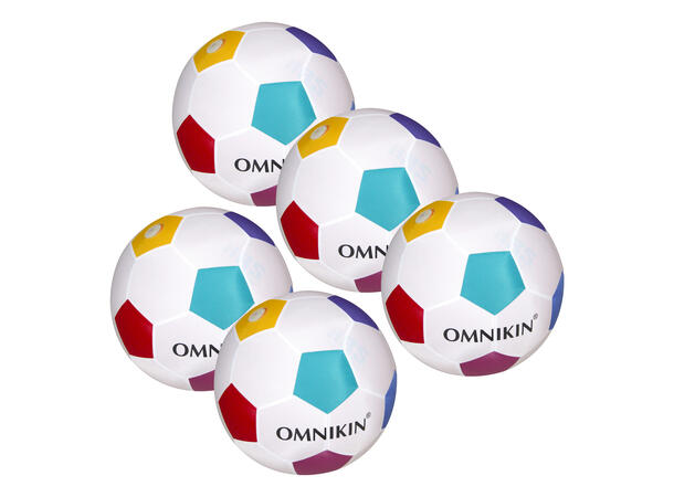 Omnikin® fotball 36 cm | 5 stk. Pakke med 5 superlette fotballer 