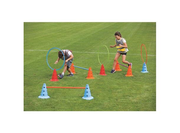 Gymnastikkringer 50 cm - 6 stk Sett med 6 flate ringer i ulike farger 