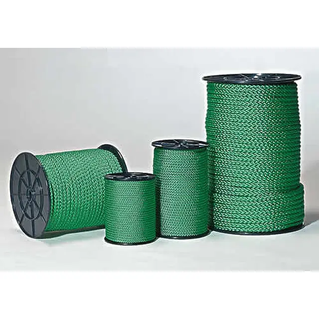 Snor nylon grønn ca 4 mm Metervare 