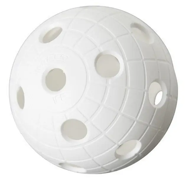 Innebandyball Crater Hvit med ruglet overflate 