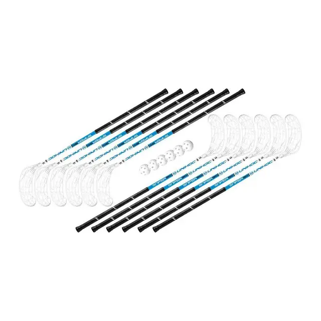 Innebandysett Unihoc Sniper 96cm IFF godkjent 12 innbandykøller 6 baller 