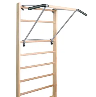 Ribbevegg med pull-up stang 210 cm 1 seksjon | Avstand 25,2 cm | Ask