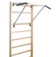 Ribbevegg med pull-up stang 210 cm 1 seksjon | Avstand 25,2 cm | Ask