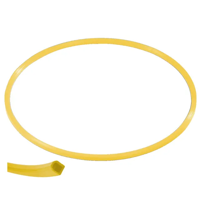 Gymnastikkring Pvc 80 cm | Gul 80 cm flat ring med kant-profil 