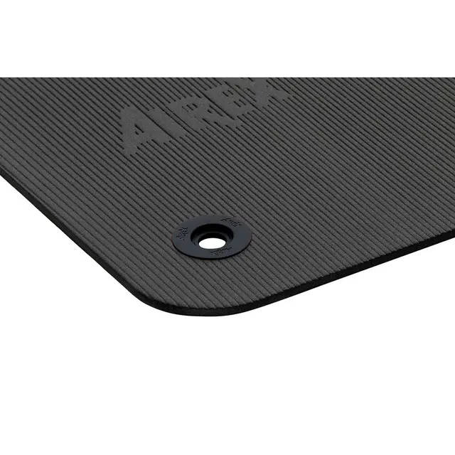 Airex Fitline matte 180x60x1 cm Treningsmatte med hull | Antrasitt 