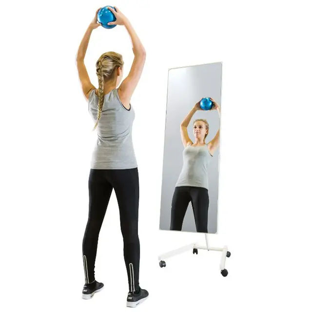 Speil Krystallglass med hjul Korrekturspeil - 52 x 144 cm 