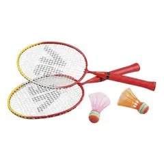 Badmintonsett Barn 4-6 år 2 racketer & 2 badmintonballer