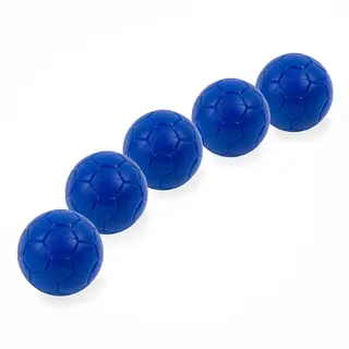 Foosball-baller Kunststoff | 36 mm 5 stk. blå baller til fotballspill