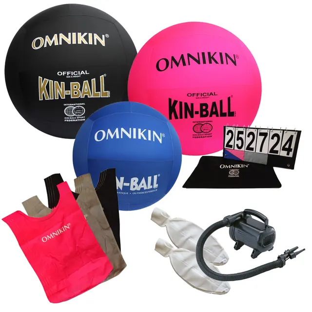 KIN-BALL® introduksjonspakke XL 2 stk 122 cm, 1 utendørs og  tilbehør 
