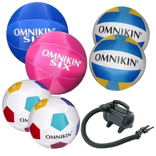 Omnikin® Super Pakke 6 baller og pumpe