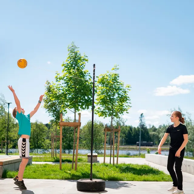Smashballpakke til skolen Smashball, stang og sementfot 