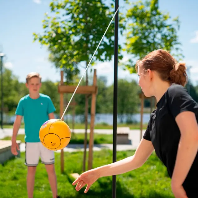 Smashballpakke til skolen Smashball, stang og sementfot 