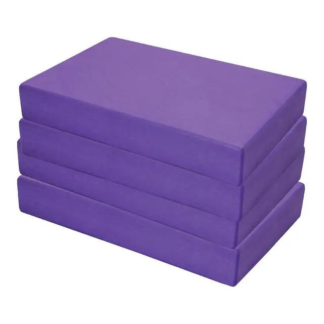 Yogablokker i EVA skum - 20 stk. 305 x 205 x 50 mm | Lilla 